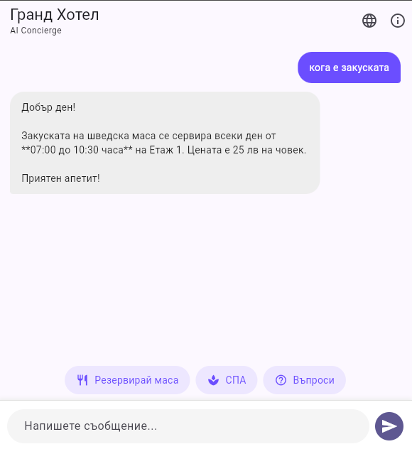 Hotel AI Concierge